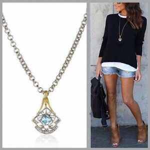 Sara Blaine/eSBe Lady Sarah Blue Topaz Necklace